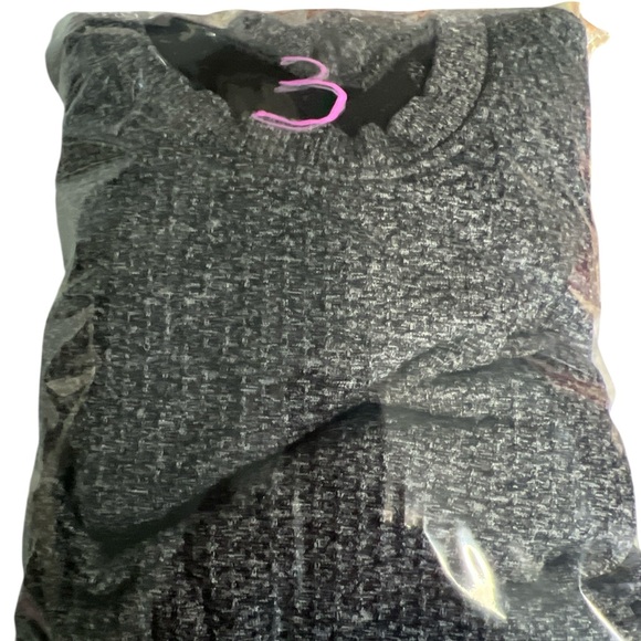 Lululemon Textured Tech Fleece Crewneck Sweatshirt Gray Athletic Pullover medium - Picture 6 of 6